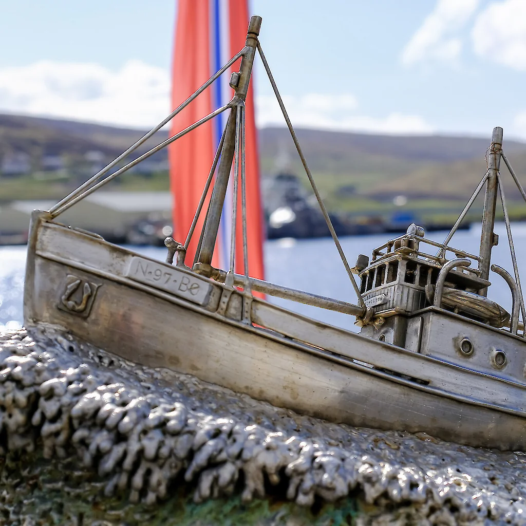 Shetland Bus Memorial in Scalloway